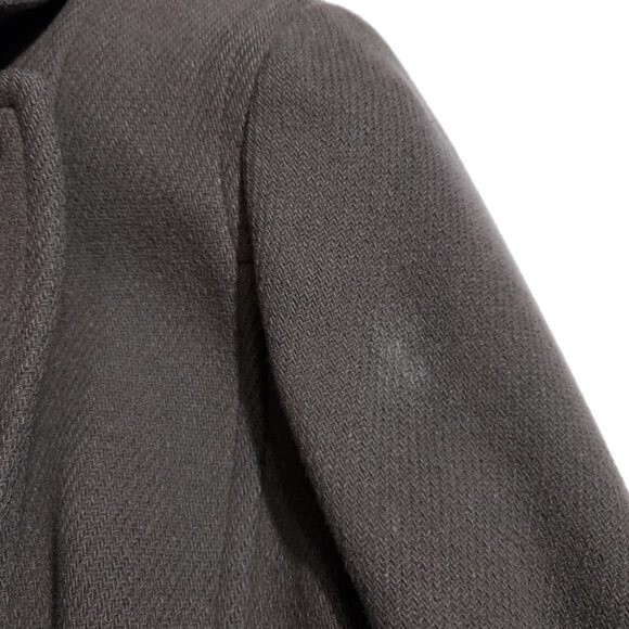 J. Crew Stadium Cloth Nello Gori Olive Green Double Breasted Pea Coat Size 4 - Picture 5 of 14